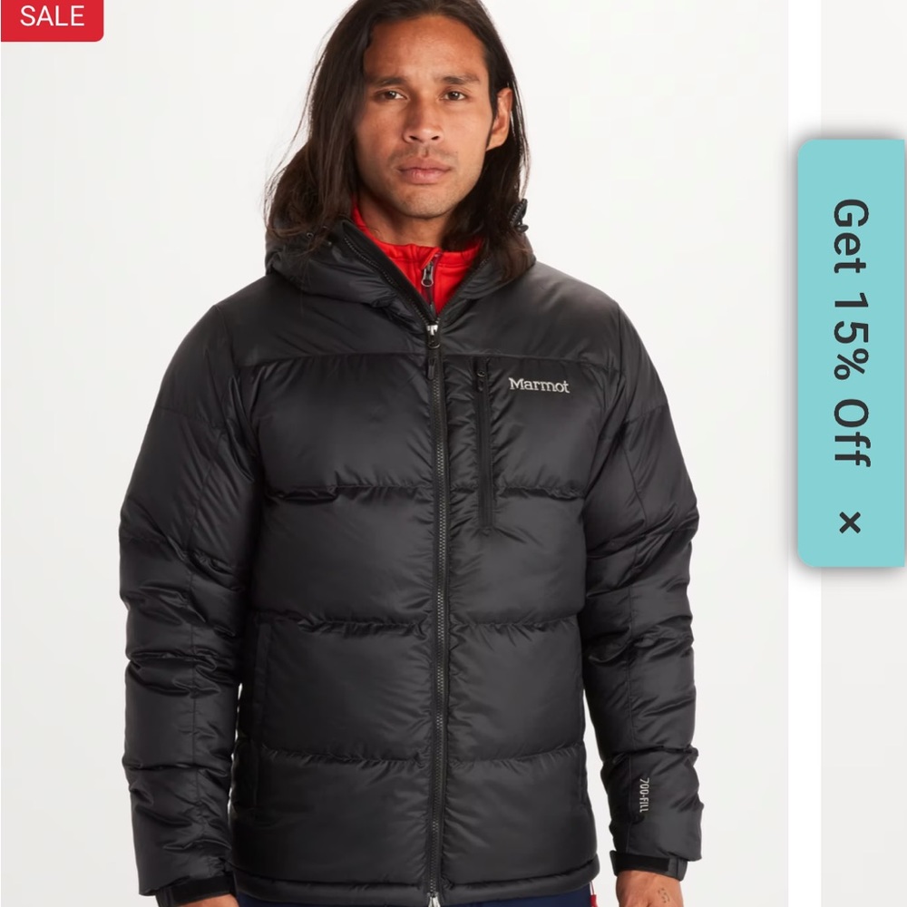 Marmot Guides 700 full goose down coat in very good condition Mens XL